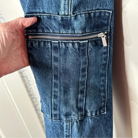 We Wore What Utility Jeans Size 30 in Broome Cotton High‎ Rise Pockets Great - Picture 11 of 13